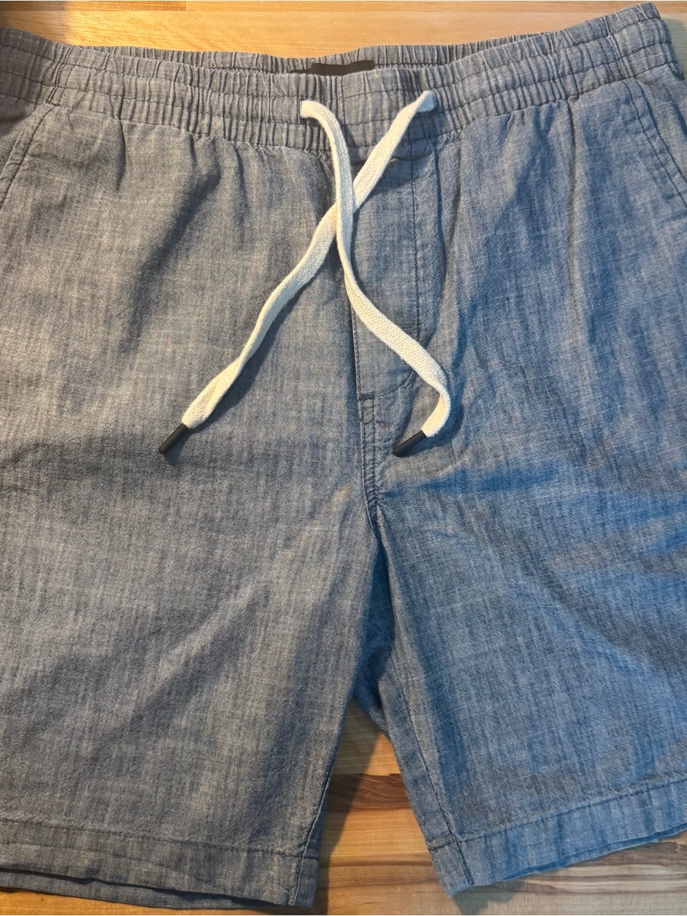 Banana Republic Chambray Elastic Waist Shorts M Drawstring Casual